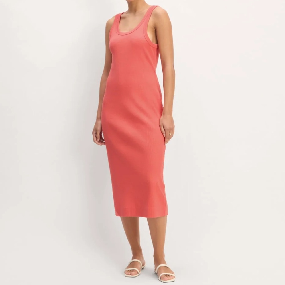 EUC EVERLANE 90S RIBBED MIDI DRESS